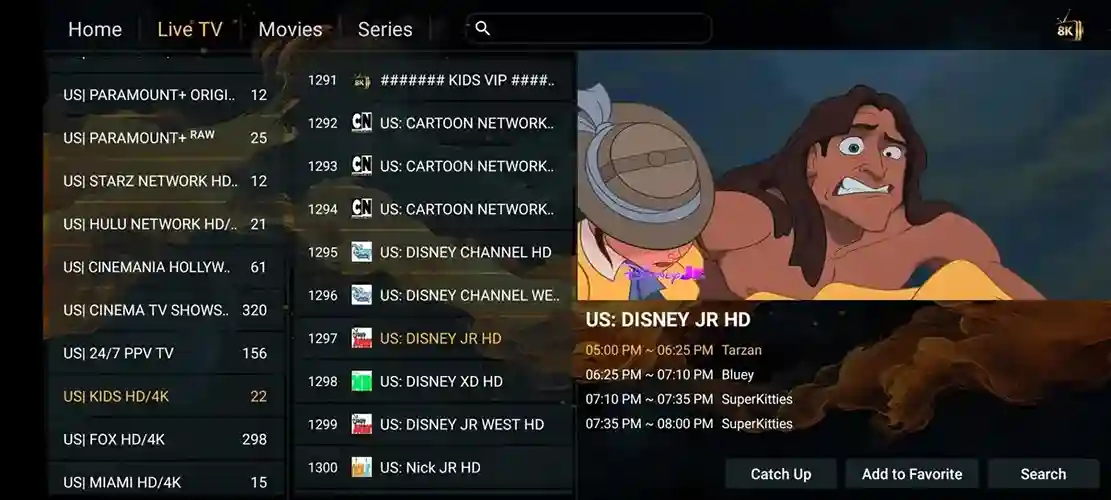 Preview 2 - Thunder IPTV Premium IPTV Subscription